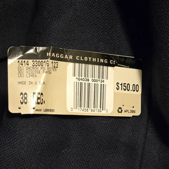 NWT Haggar Clothing Co. Suit Jacket